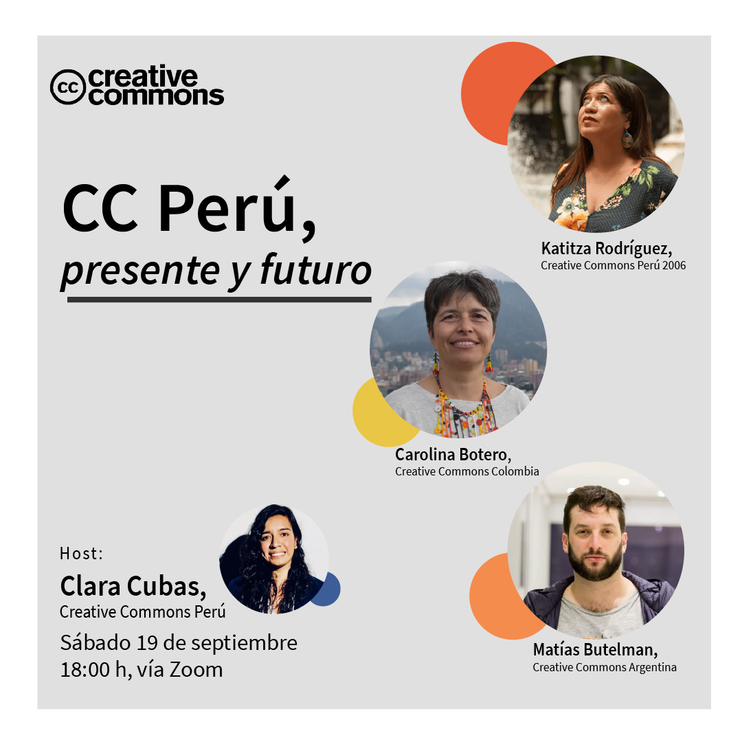 19 de septiembre: Creative Commons Perú, presente y futuro
